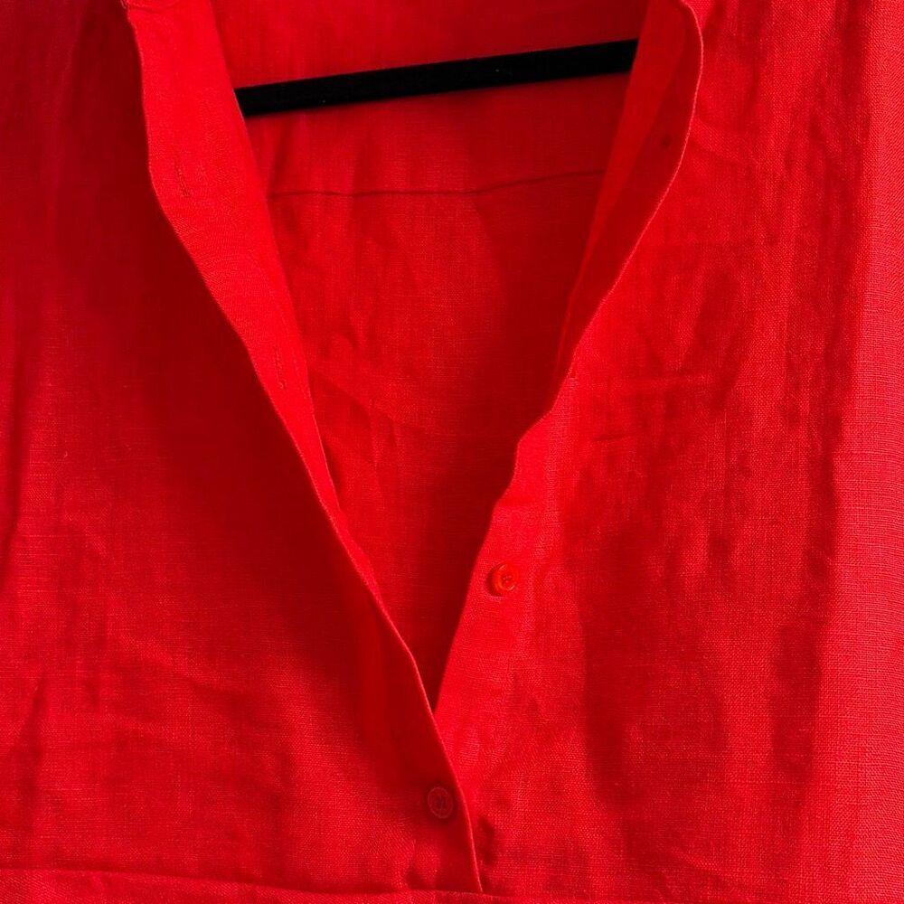 ✨SNEAKY LINK Lefka Midi Red Sz Large Dress✨ - Picture 14 of 16